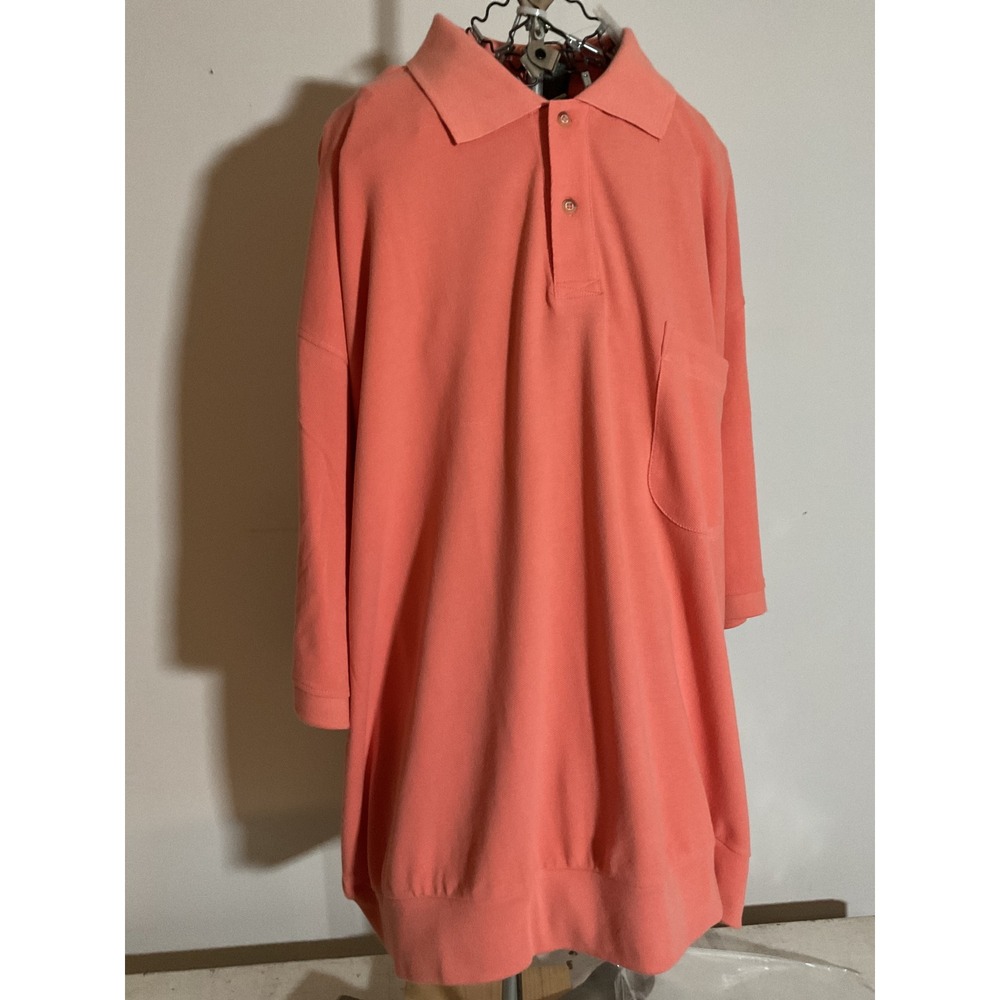 Scandia Woods Mens 3XL Coral Orange Cotton Pique Short Sleeve Pocket Polo‎ Shirt
